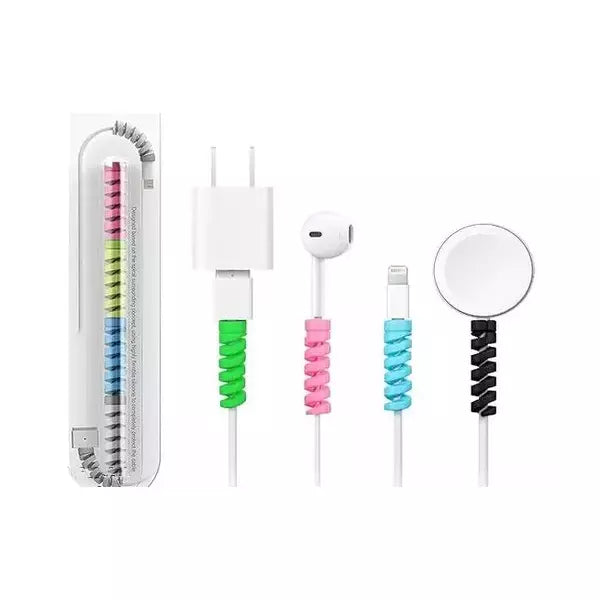 🎠Assorted Colors Flexible Charger Cable Protector Spiral