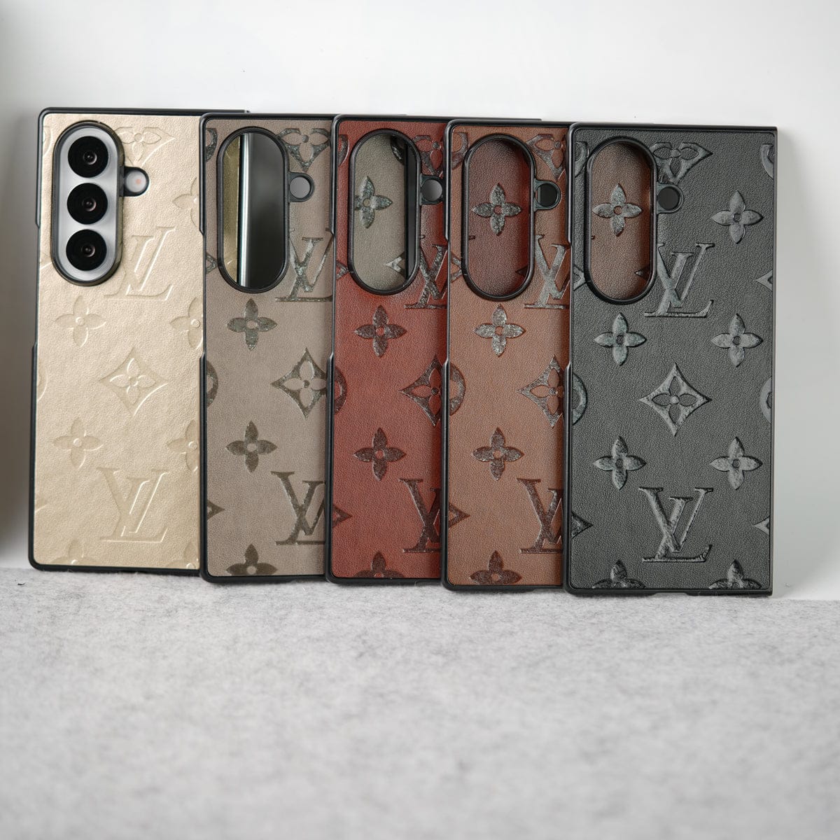 Samsung Galaxy Z Fold 7 Luxury PU Leather Fashion Brand Case Cover