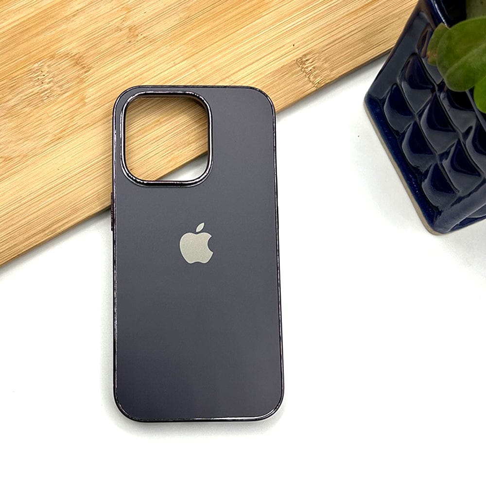 Matte Slim iPhone My Case With CHROME Finished edges Deep Purple