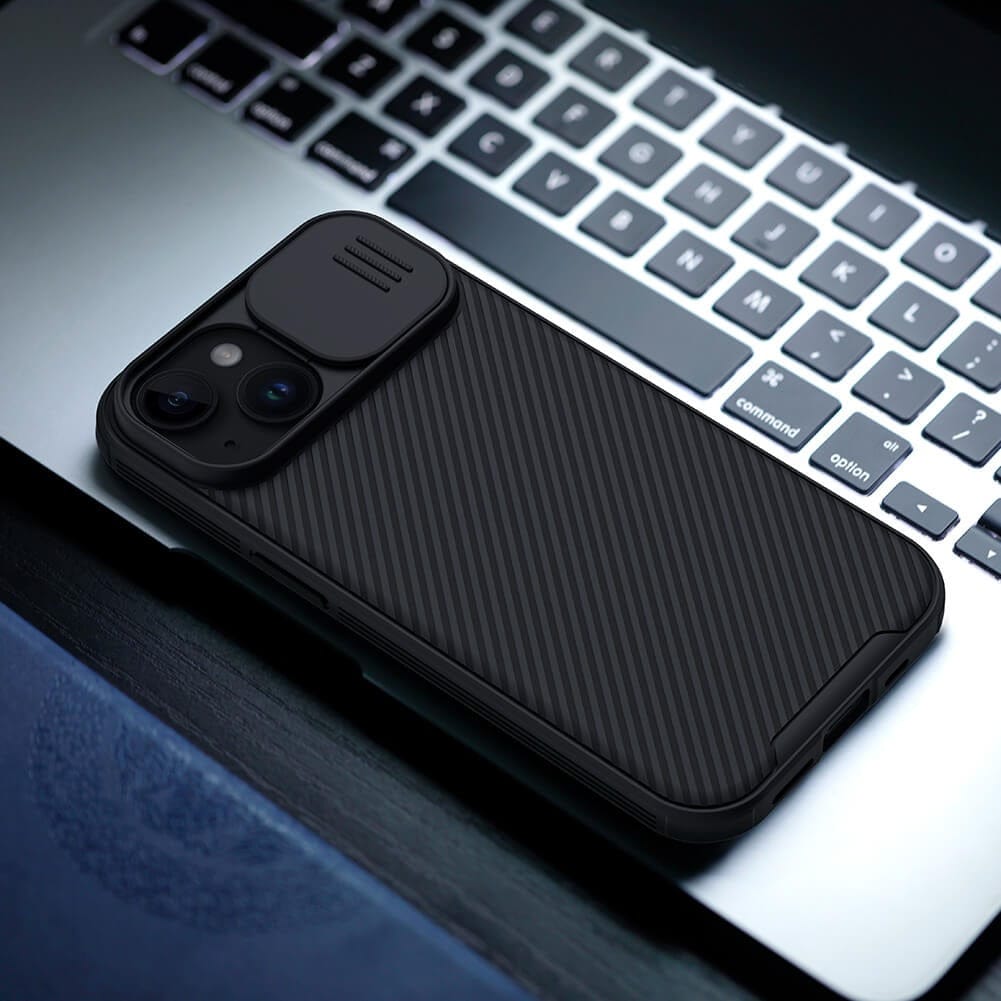 iPhone 15 Plus Nillkin CamShield Pro Case Cover Black