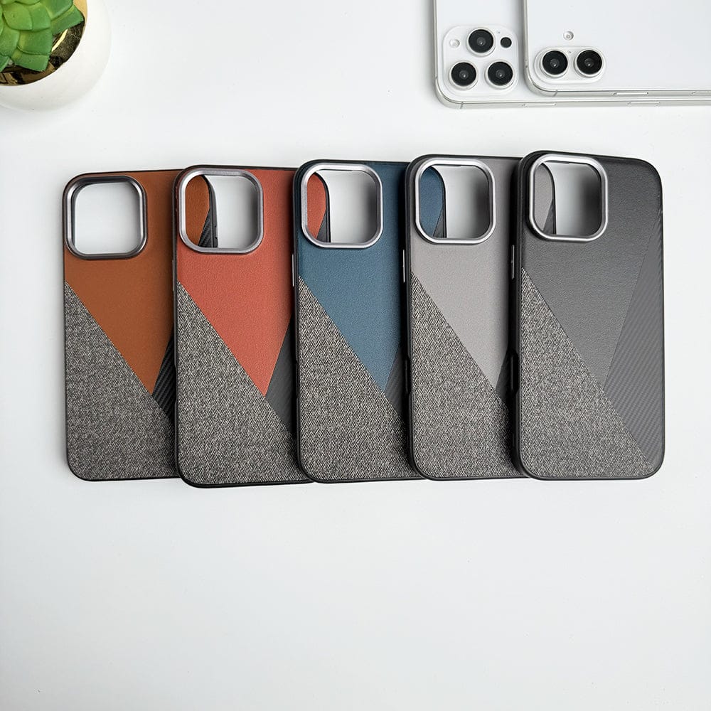 iPhone 15 Series 3 Texture Design Metal Camera Bumper Cover