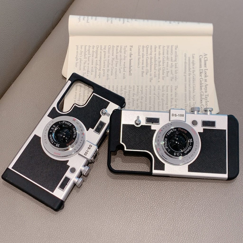 Samsung S22 Ultra 3D Retro Vintage Camera Case Cover