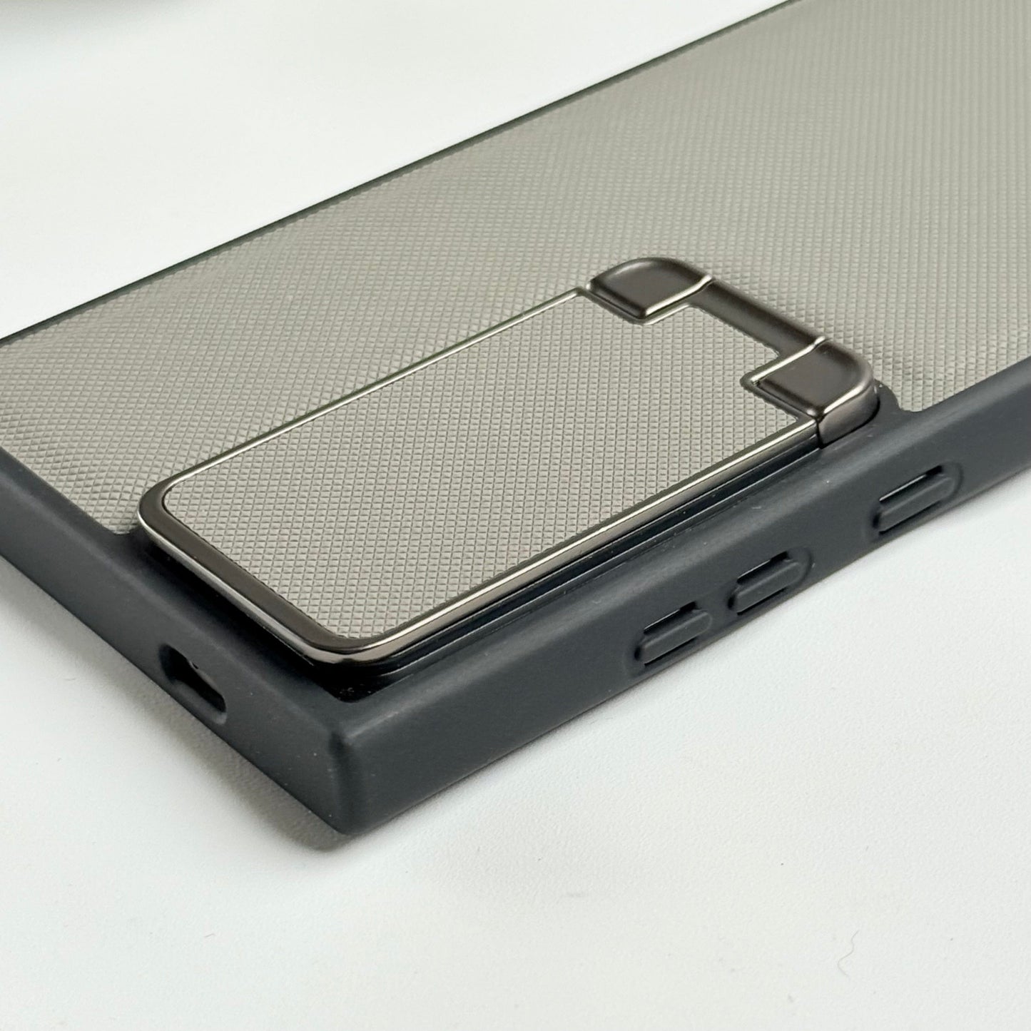 Samsung Galaxy S23 Ultra Metal Camera Cap Stand Case Cover