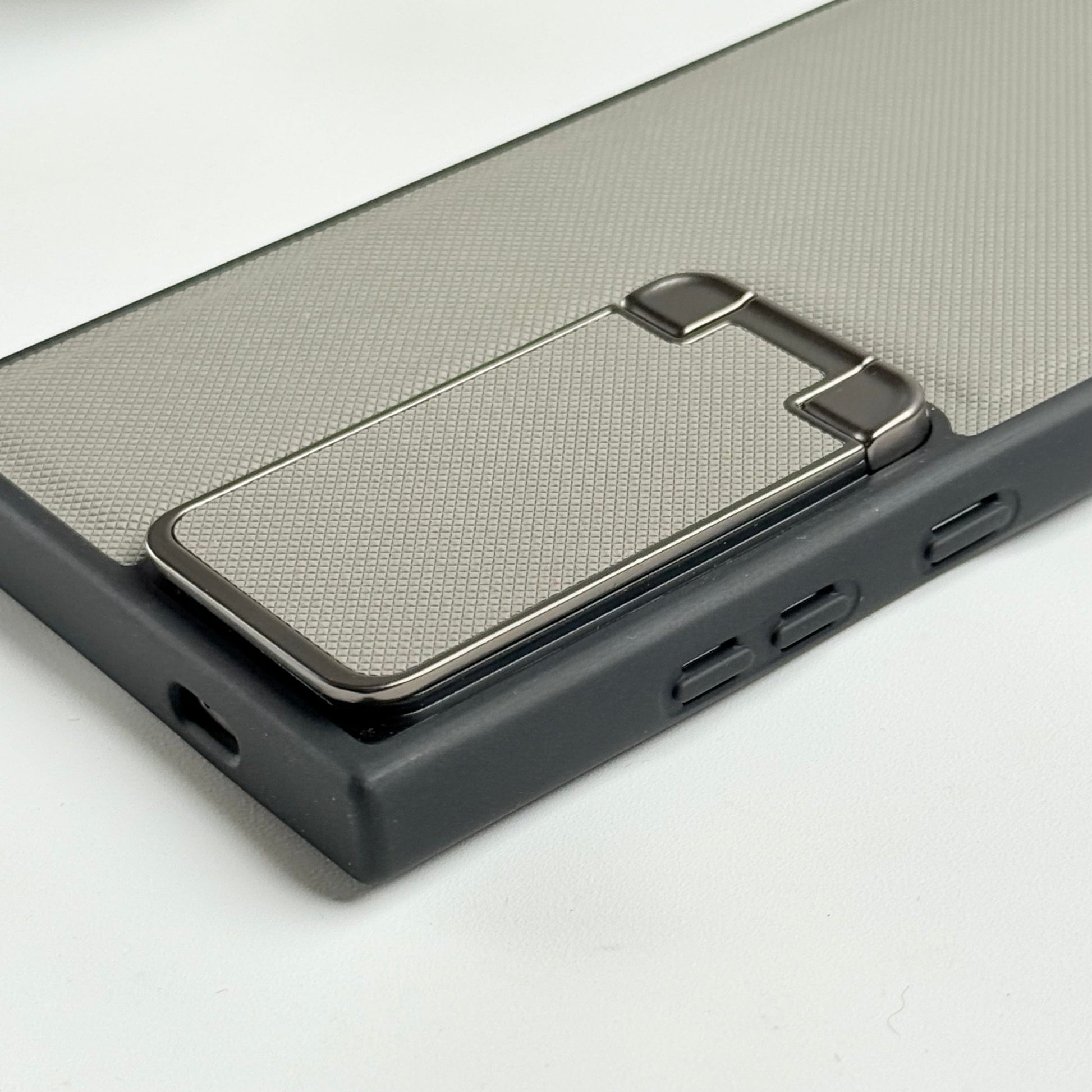 Samsung Galaxy S23 Ultra Metal Camera Cap Stand Case Cover