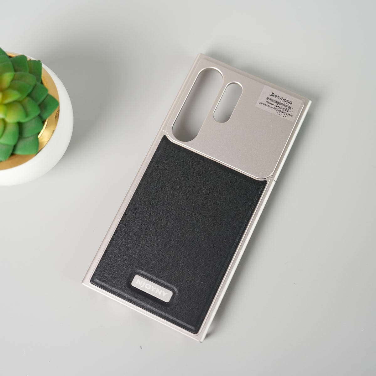Samsung Galaxy S23 Ultra Premium Metallic AeroFLex Aluminium Leather Case