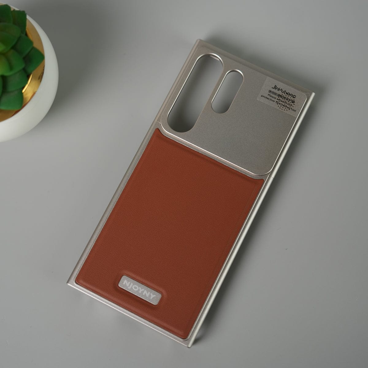 Samsung Galaxy S25 Ultra Premium Metallic AeroFLex Aluminium Leather Case