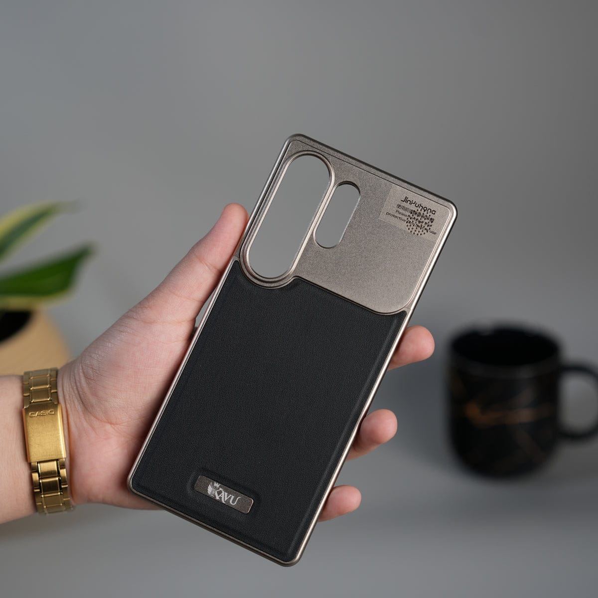 Samsung Galaxy Ultra Series Premium Metallic AeroFLex Aluminium Leather Case