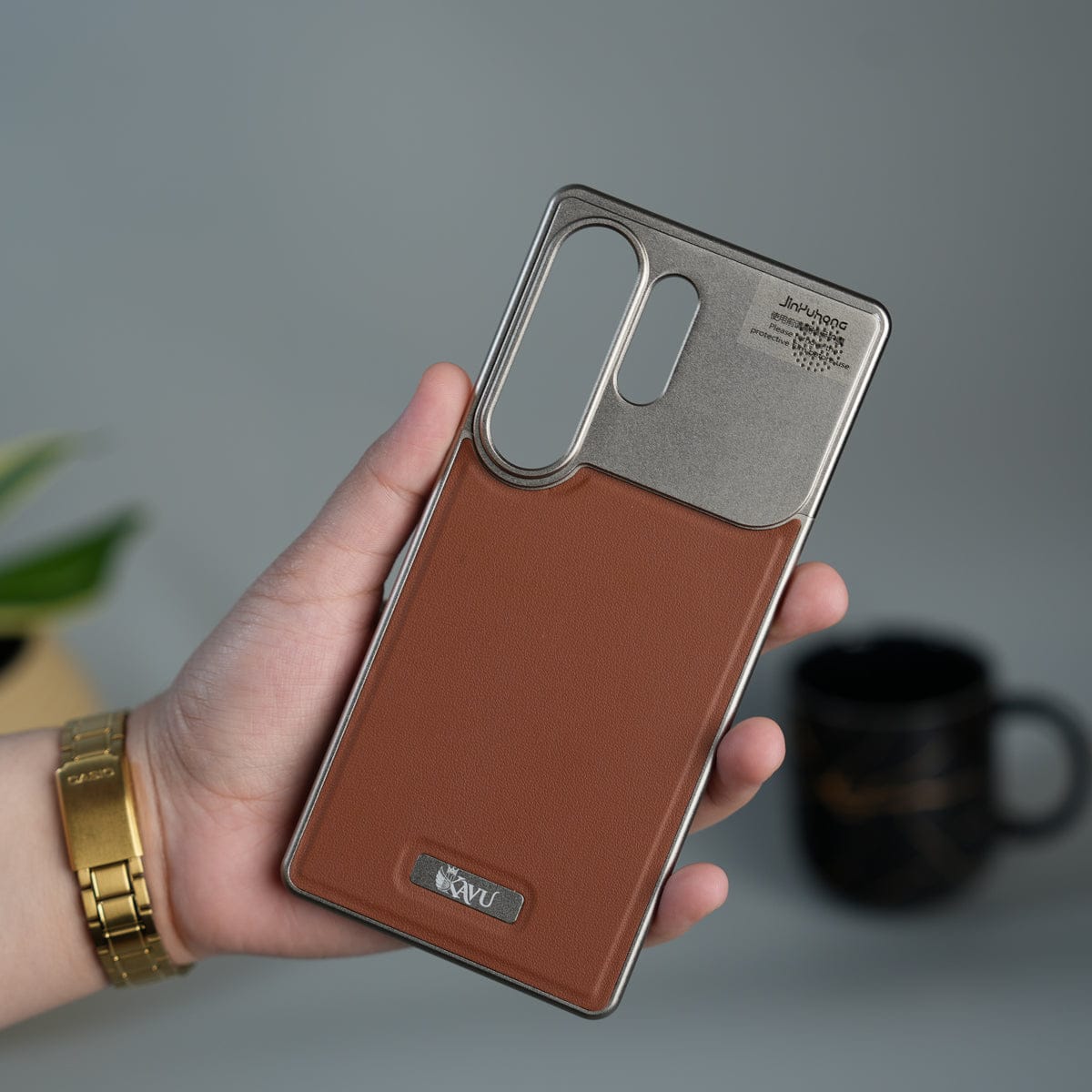 Samsung Galaxy Ultra Series Premium Metallic AeroFLex Aluminium Leather Case