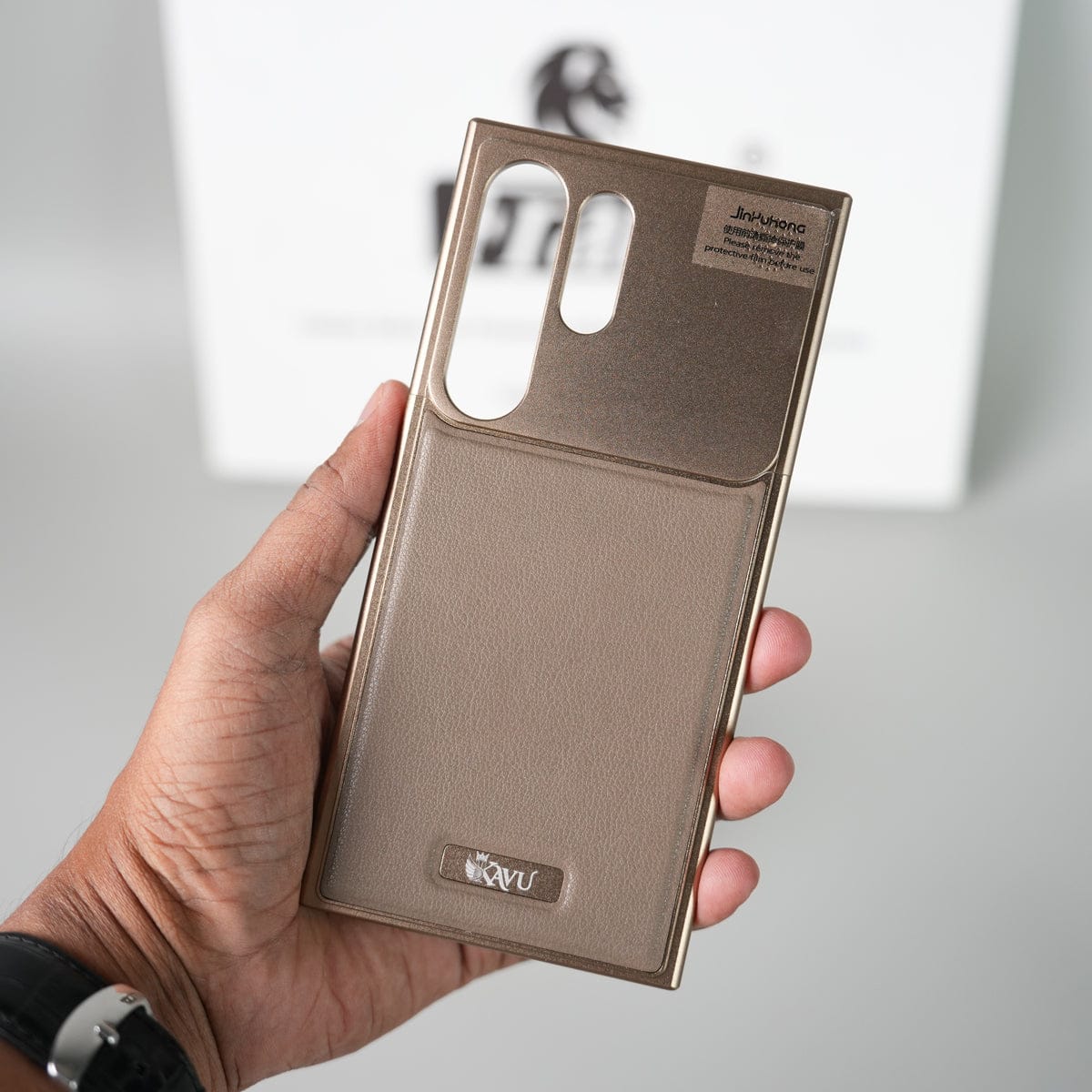 Samsung Galaxy S25 Ultra Premium Metallic AeroFLex Aluminium Leather Case