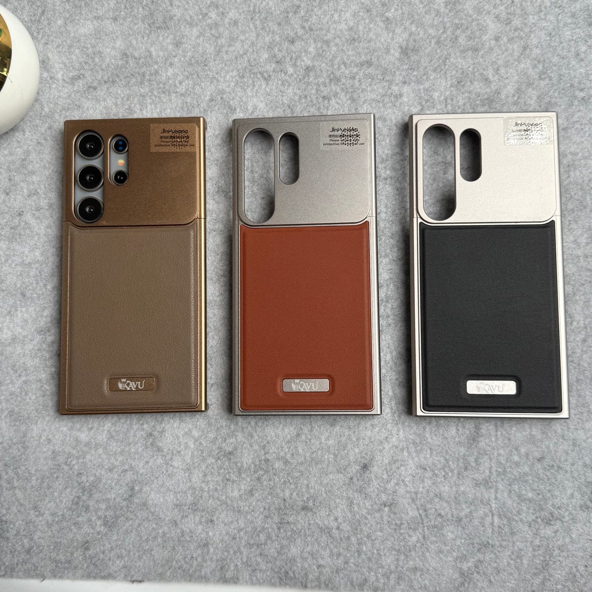 Samsung Galaxy S25 Ultra Premium Metallic AeroFLex Aluminium Leather Case