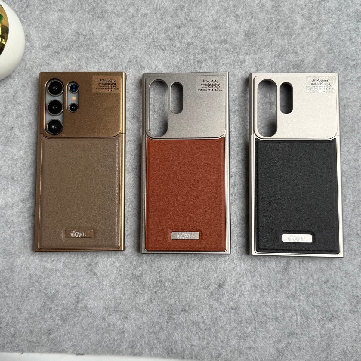 Samsung Galaxy S25 Ultra Premium Metallic AeroFLex Aluminium Leather Case