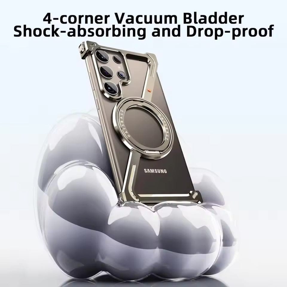 Samsung Galaxy S24 Ultra Z Shape Aluminum Metal Rotating Kickstand Frameless Design