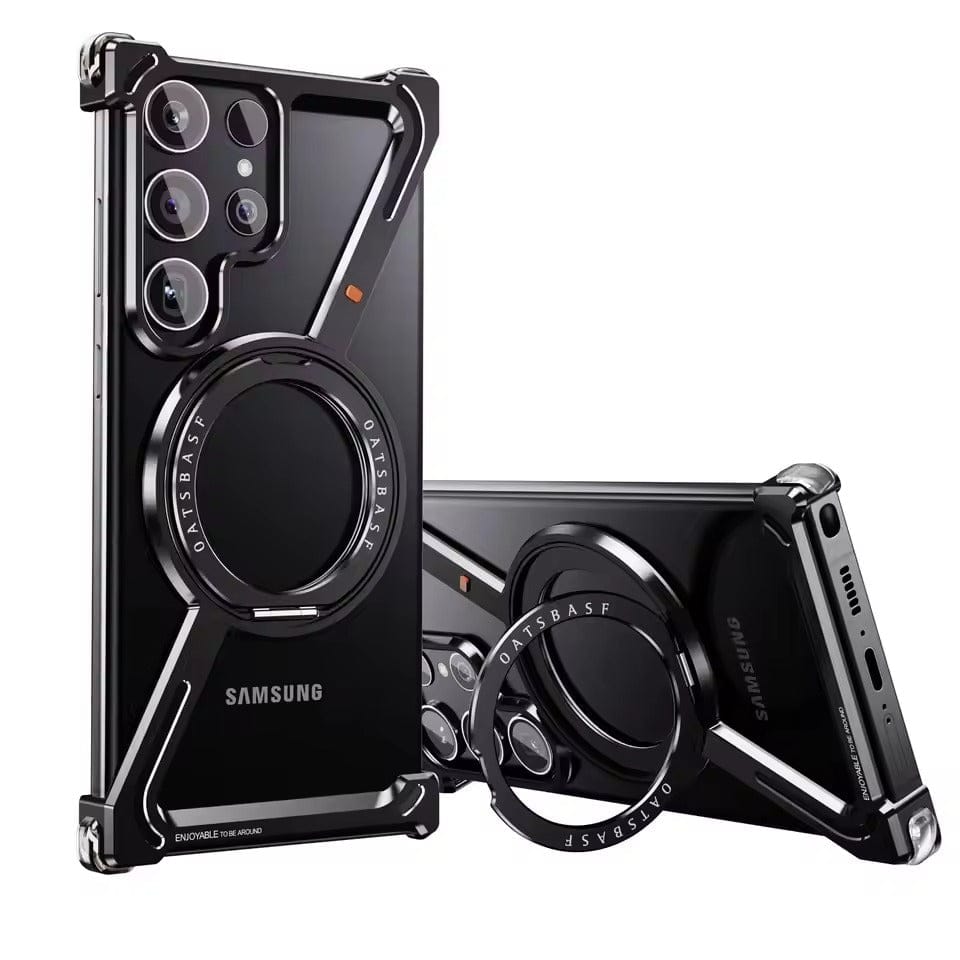 Samsung Galaxy S24 Ultra Z Shape Aluminum Metal Rotating Kickstand Frameless Design