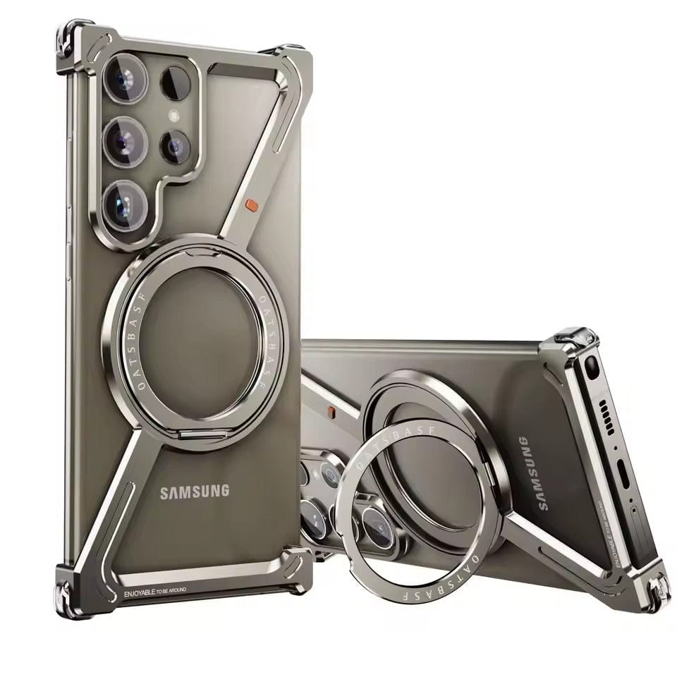 Samsung Galaxy S24 Ultra Z Shape Aluminum Metal Rotating Kickstand Frameless Design
