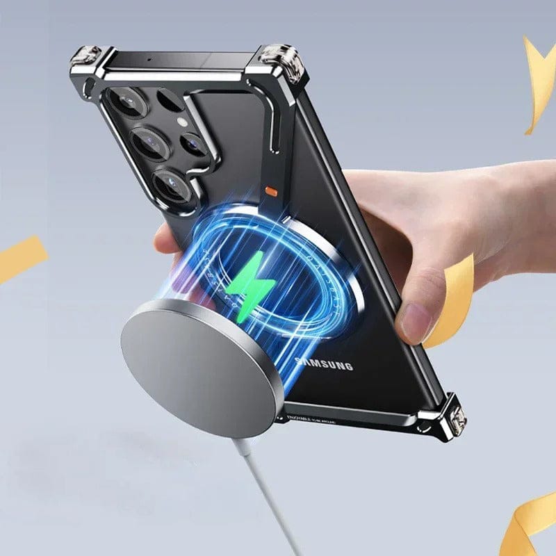 Samsung Galaxy S24 Ultra Z Shape Aluminum Metal Rotating Kickstand Frameless Design