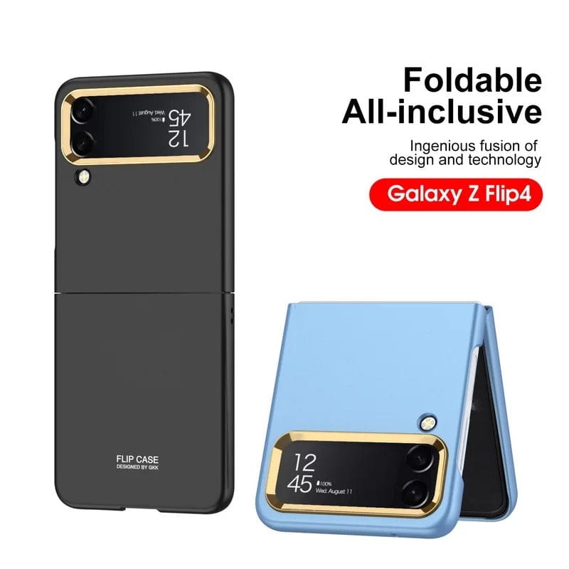 Samsung Galaxy Z Flip 4 Case Ultra Slim Metal Lens Frame Hard PC Cover