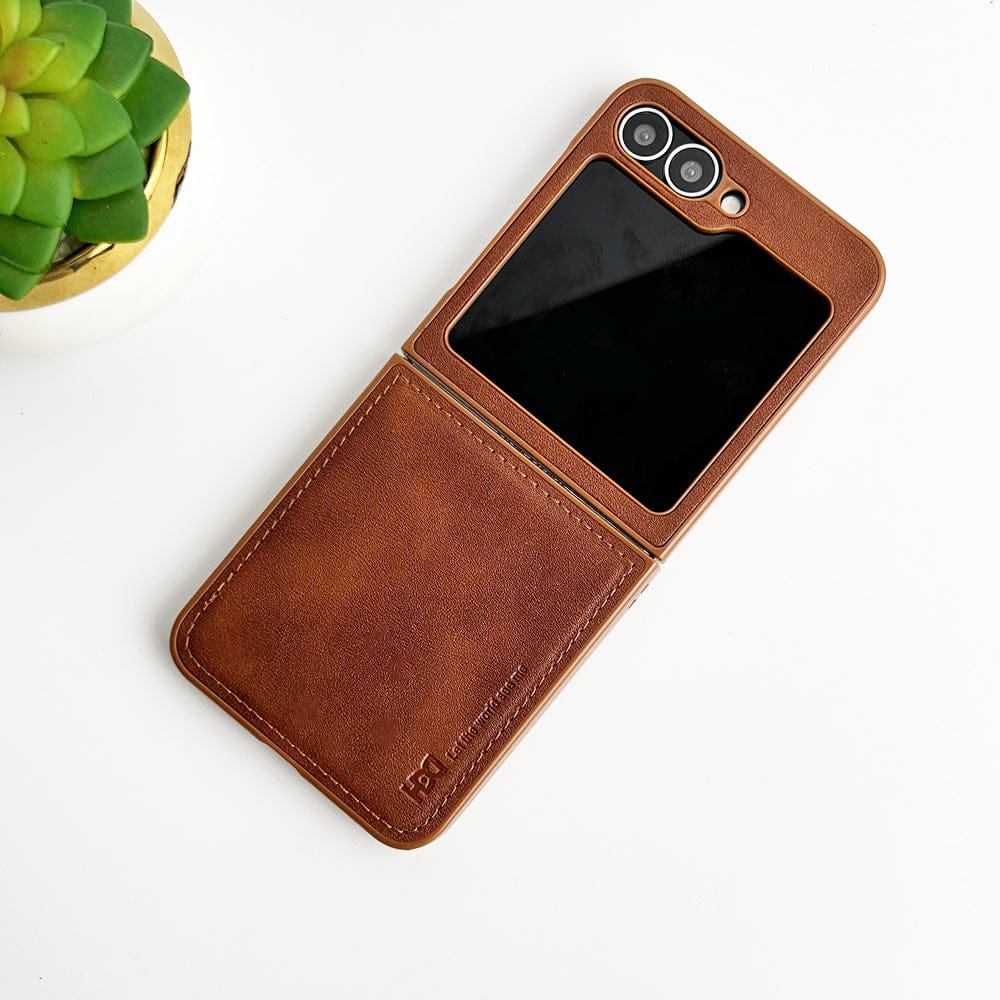 Samsung Galaxy Z Flip 7FE PU Leather Case Cover