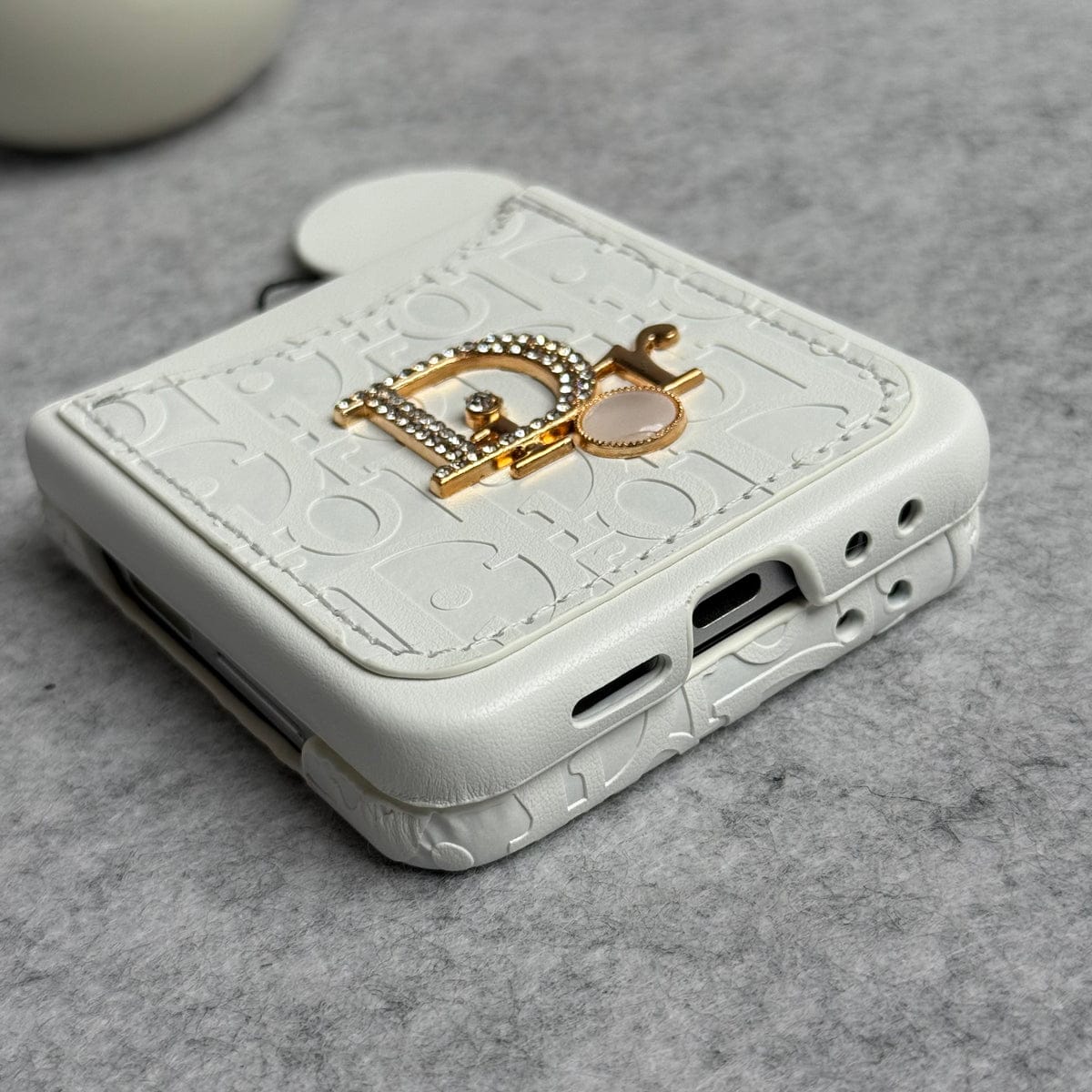 Samsung Galaxy Z Flip 6 Luxury DR Brand PU Leather Design Case Cover