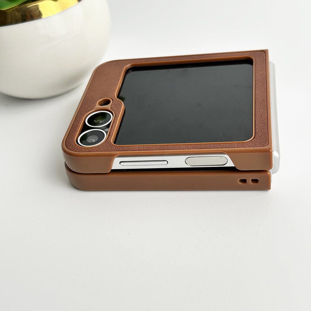 Samsung Galaxy Z Flip 7FE PU Leather Case Cover