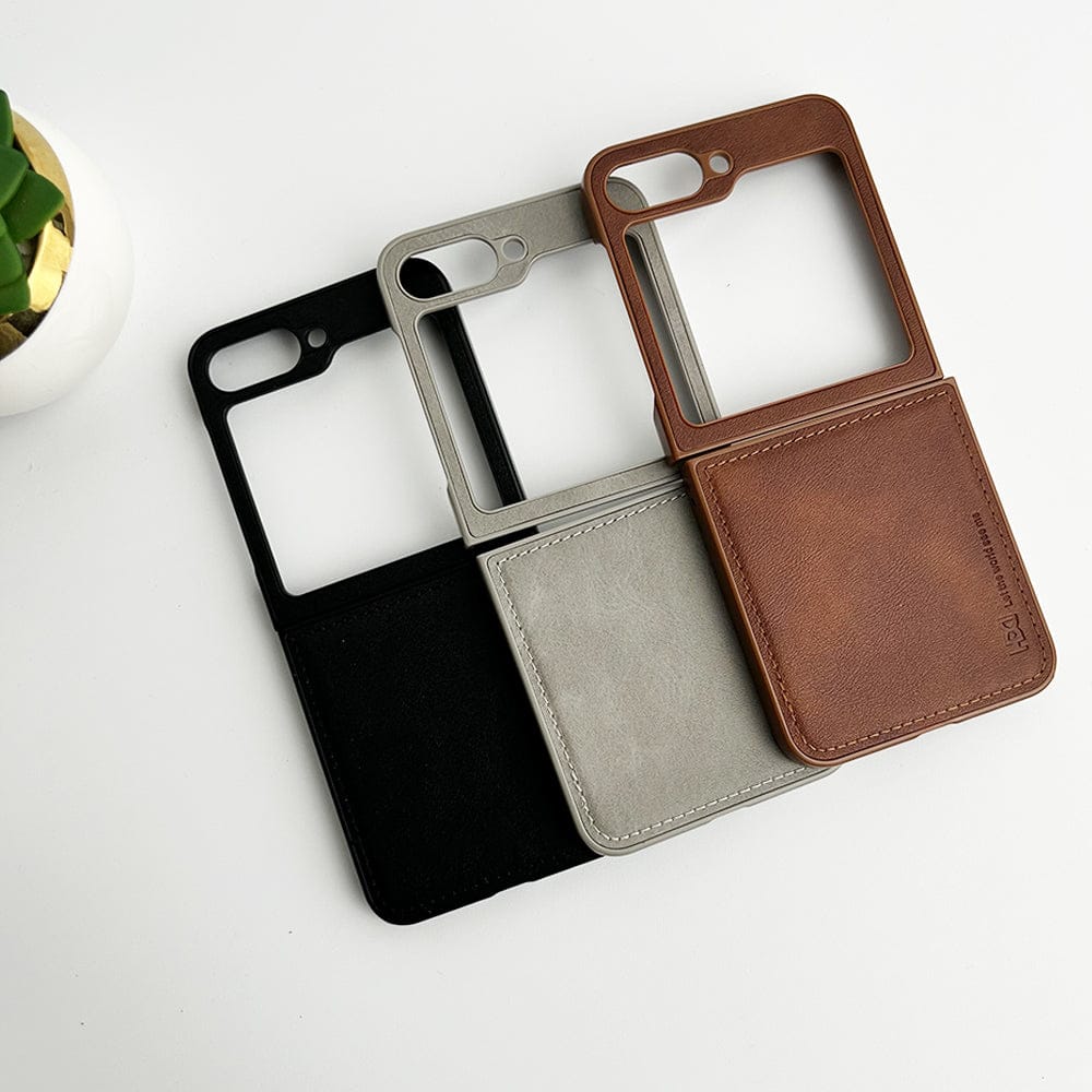 Samsung Galaxy Z Flip 7FE PU Leather Case Cover