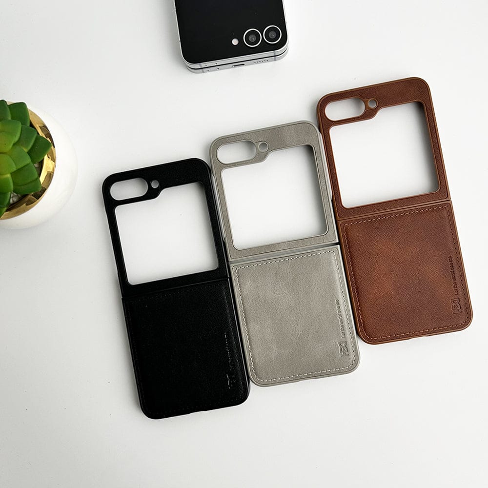 Samsung Galaxy Z Flip 7FE PU Leather Case Cover