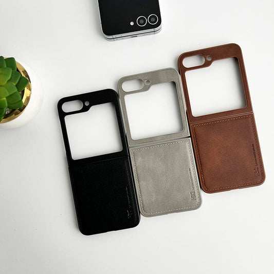 Samsung Galaxy Z Flip 7FE PU Leather Case Cover