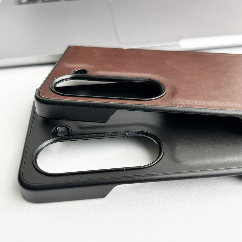 Samsung Galaxy Z Fold 6 PU Leather Plain Case Cover