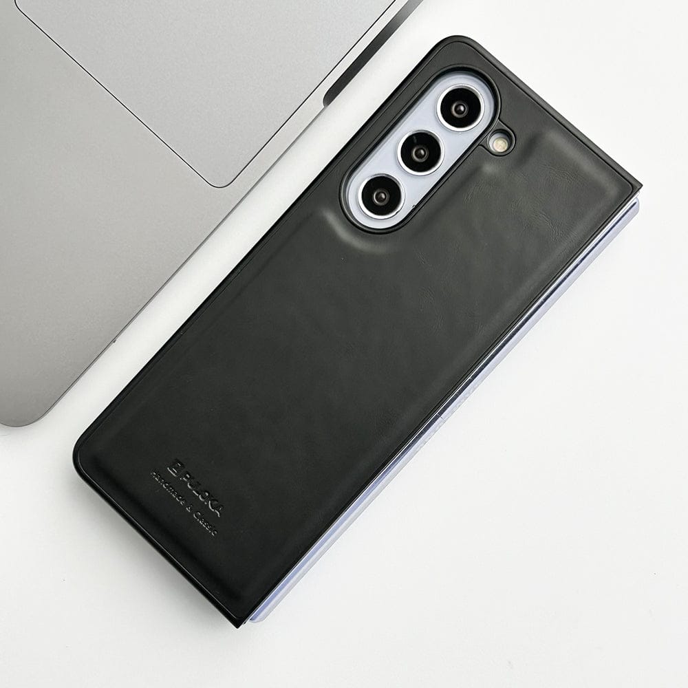 Samsung Galaxy Z Fold 6 PU Leather Plain Case Cover