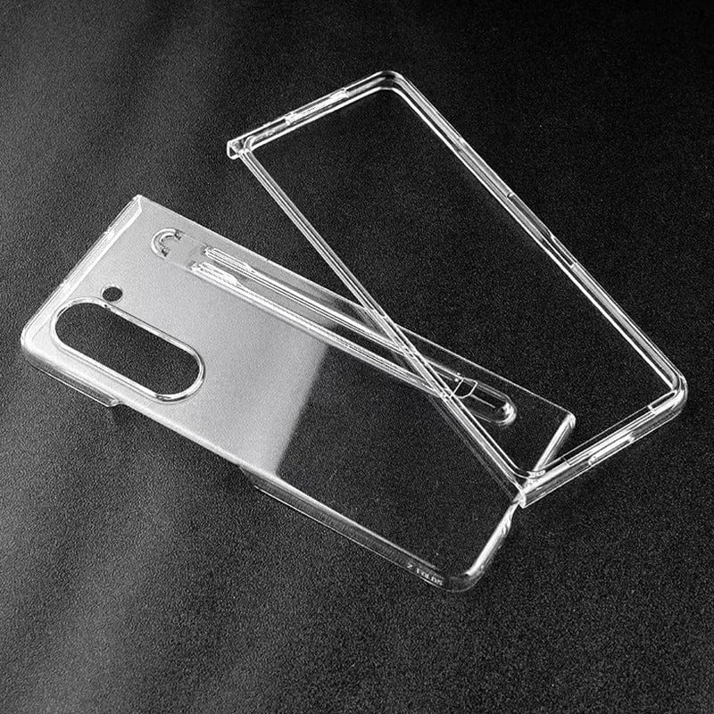 Samsung Galaxy Z Fold 6 Transparent Cristal Hard Shell Cover Case With S-Pent Slot