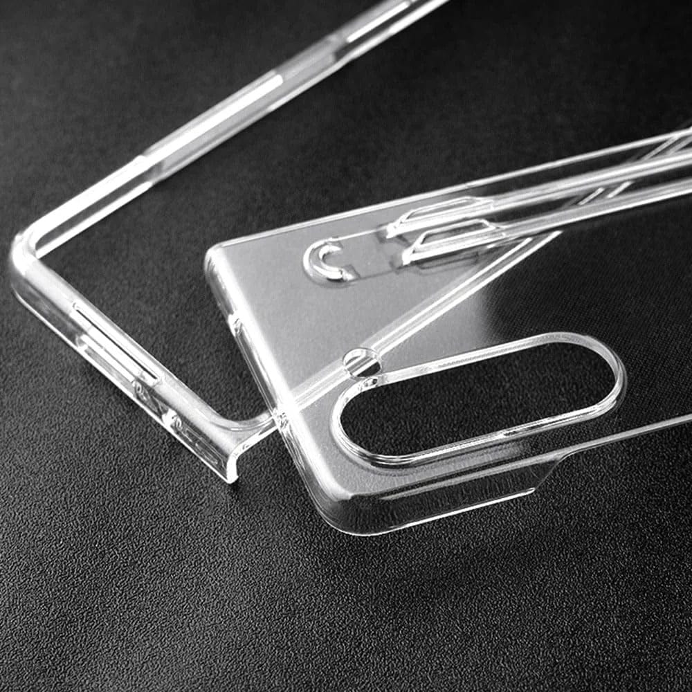 Samsung Galaxy Z Fold 6 Transparent Cristal Hard Shell Cover Case With S-Pent Slot