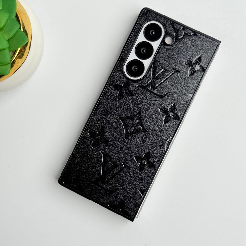 Samsung Galaxy Z Fold 5 Luxury PU Leather Fashion Brand Case Cover