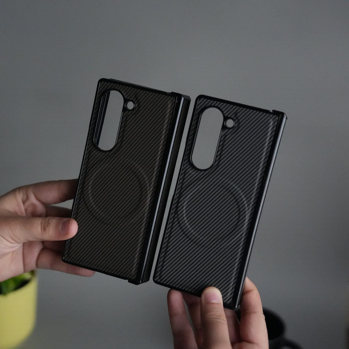 Galaxy Z Fold 6 Carbon Design MagSafe Cover | Hinge Protection | Front Glass Case