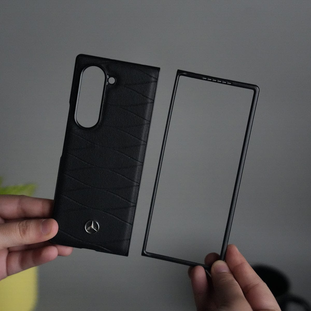Galaxy Z Fold 6 Merc Pattern PU Leather Case Cover
