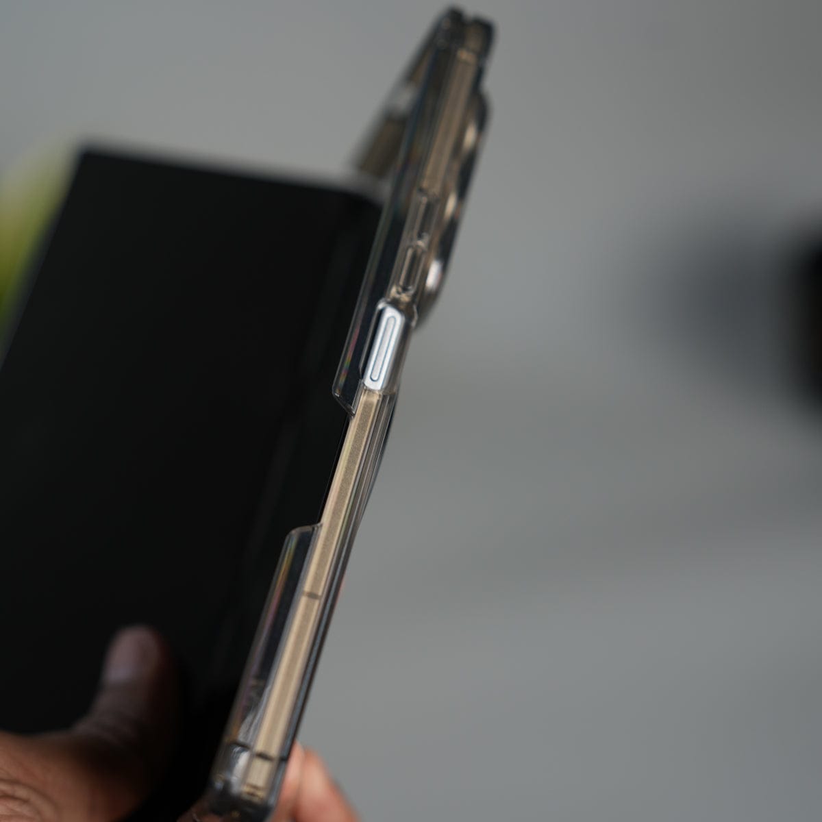 Galaxy Z Fold 7 Transparent Case with Ring Stand | Clear Shockproof Cover