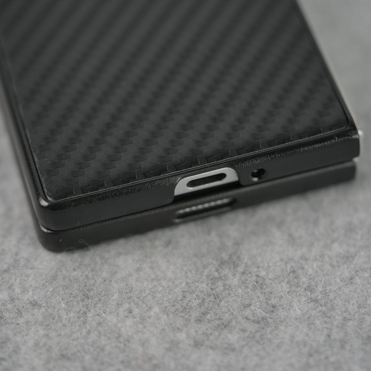 Samsung Galaxy Z Fold 5 FR Sports Car Logo Carbon Fiber Texture Case Cover
