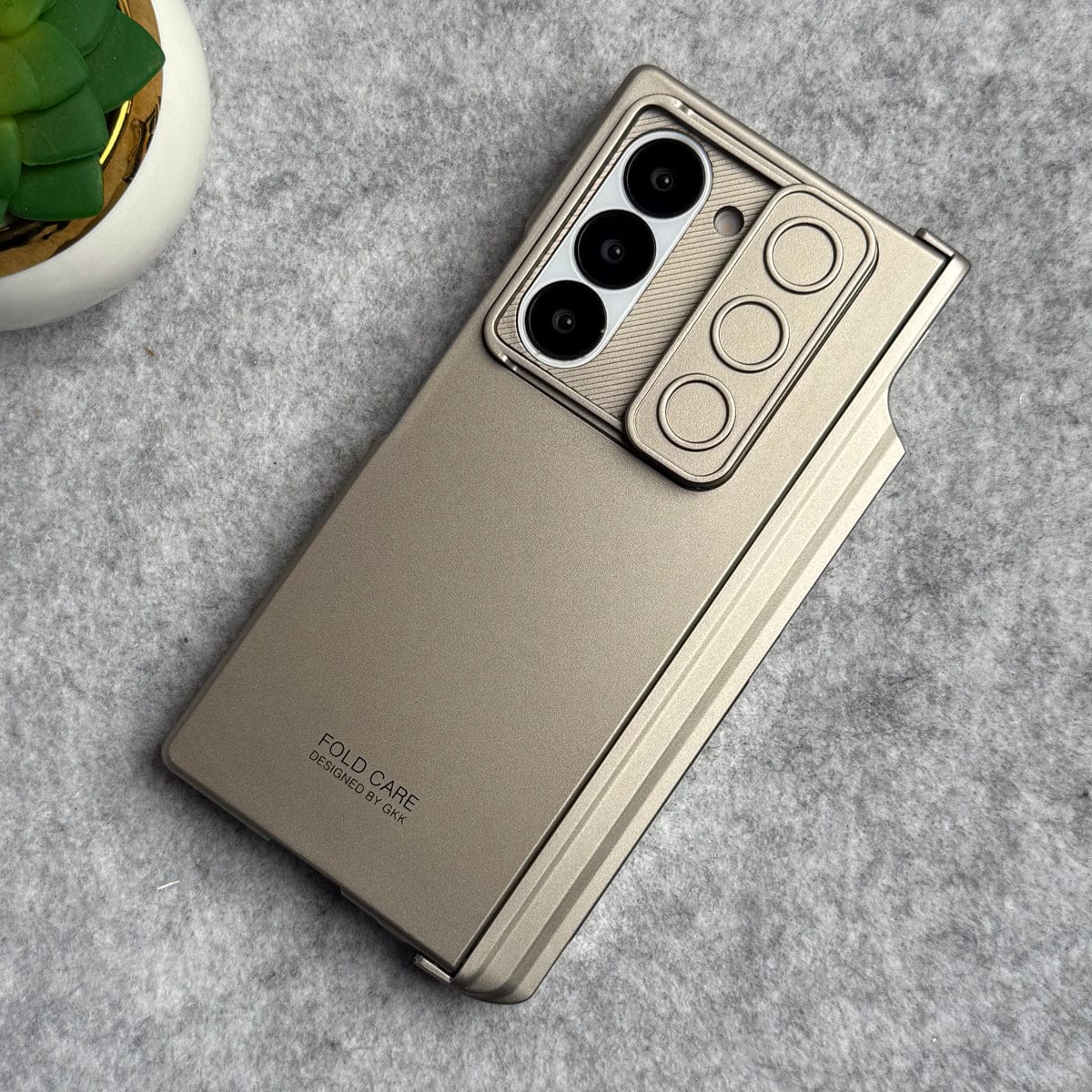 Samsung Galaxy Z Fold 6 GKK Camera Protection Slider Magnetic Hinge Front Glass Protective Cover