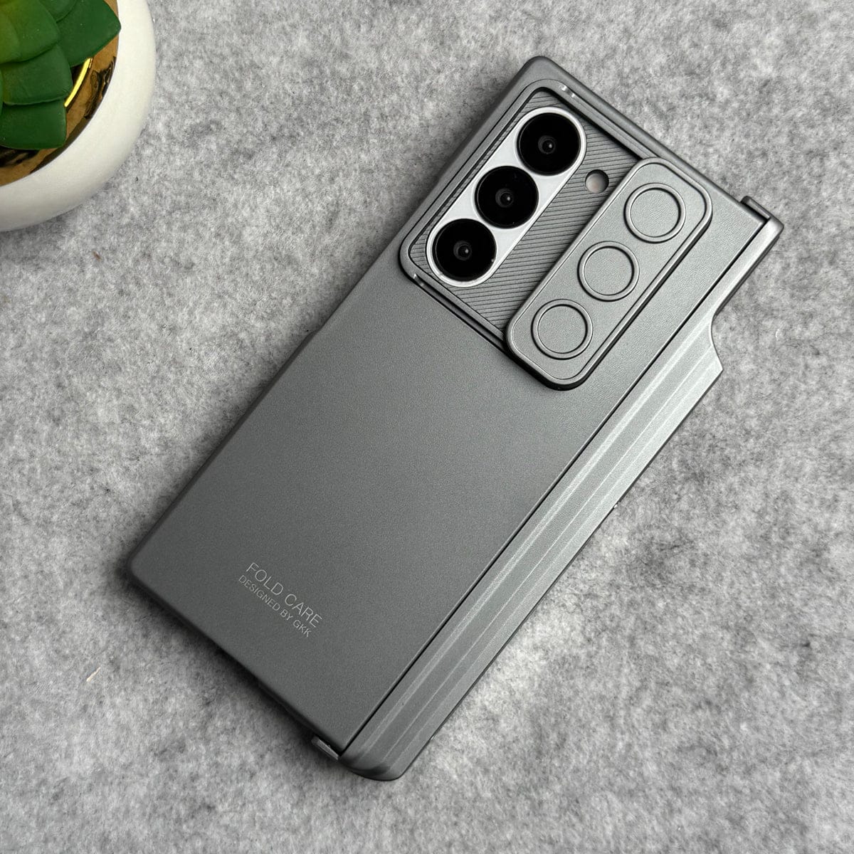 Samsung Galaxy Z Fold 6 GKK Camera Protection Slider Magnetic Hinge Front Glass Protective Cover