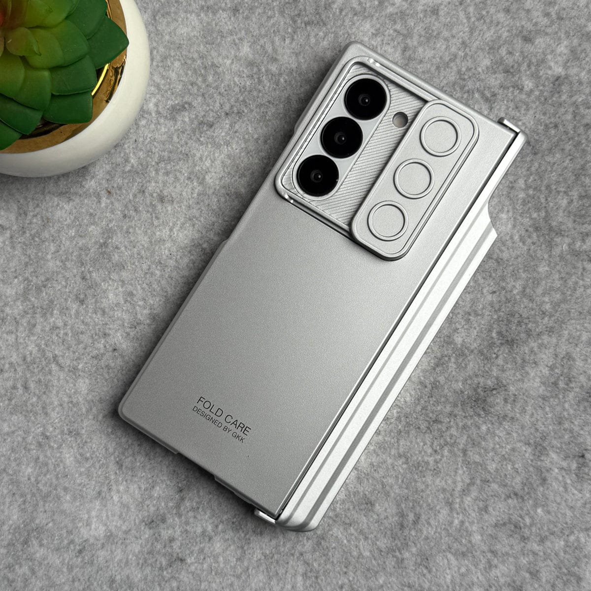 Samsung Galaxy Z Fold 6 GKK Camera Protection Slider Magnetic Hinge Front Glass Protective Cover