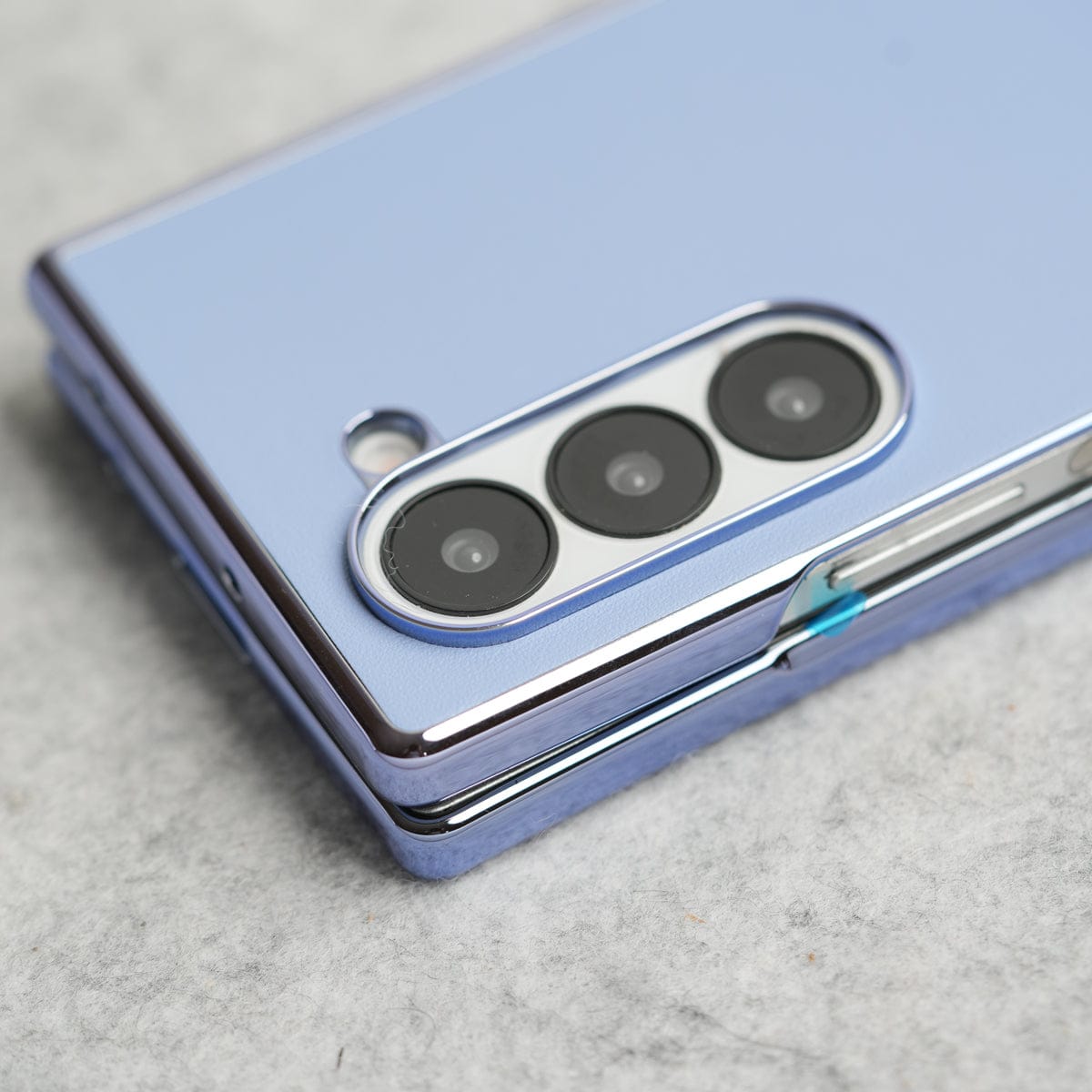 Samsung Galaxy Z Fold 7 Glossy Chrome Plated PU Leather Skin Case Cover