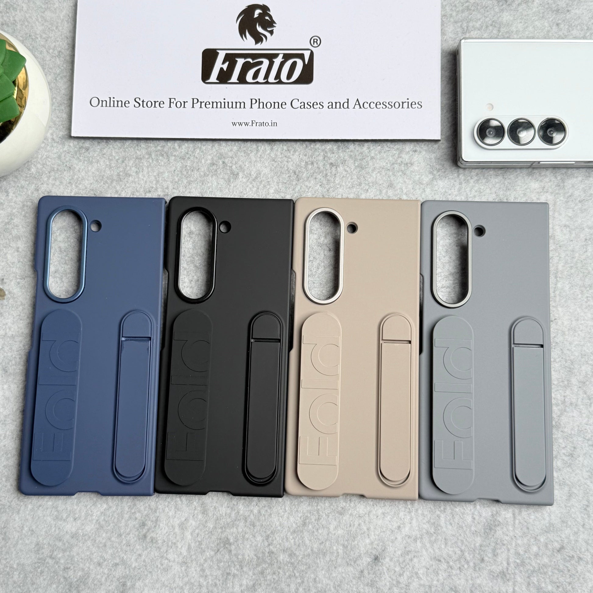 Samsung Galaxy Z Fold 5 High Quality Fashion Wristband Stand Phone Case