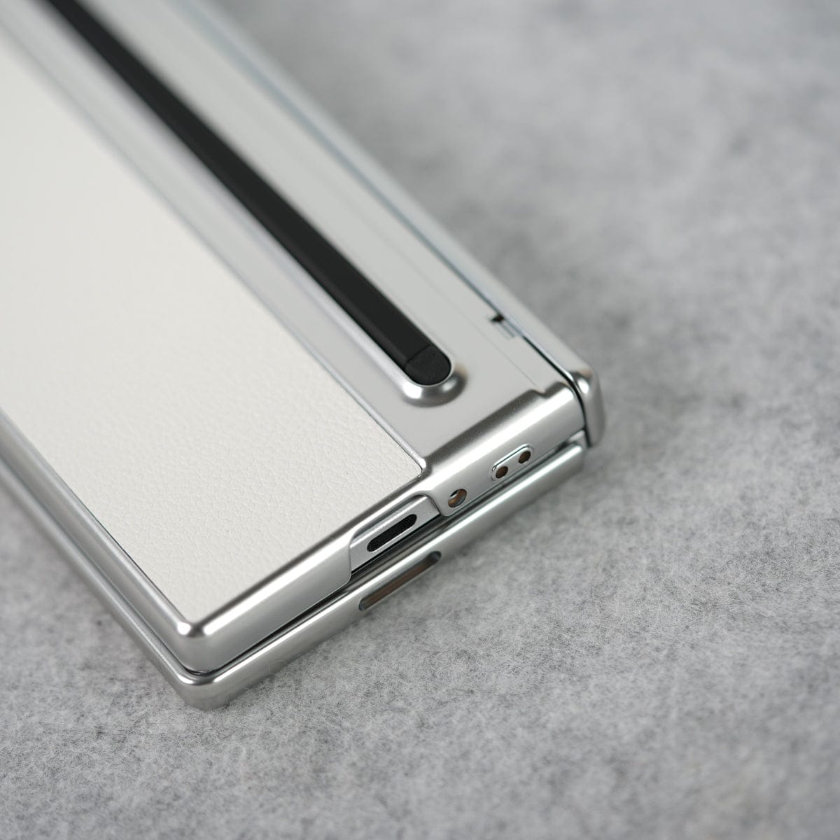 Samsung Galaxy Z Fold 7 Leather Plating front Glass Protection Hinge Case Folding Cover