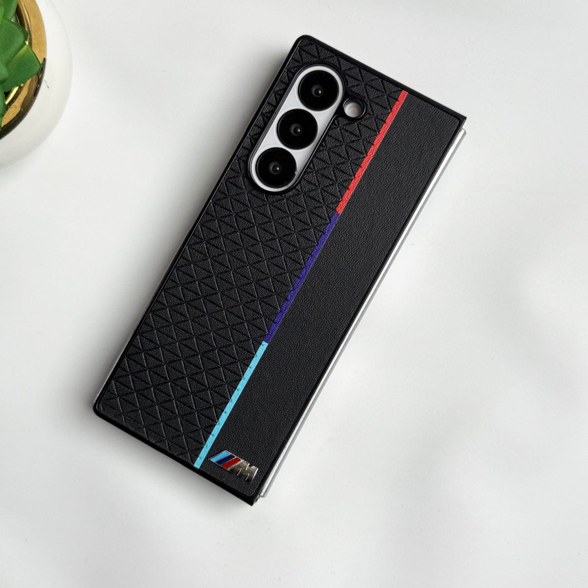 Samsung Galaxy Z fold 6 M Performance Sports Car Logo dual Shade Design Case Cover