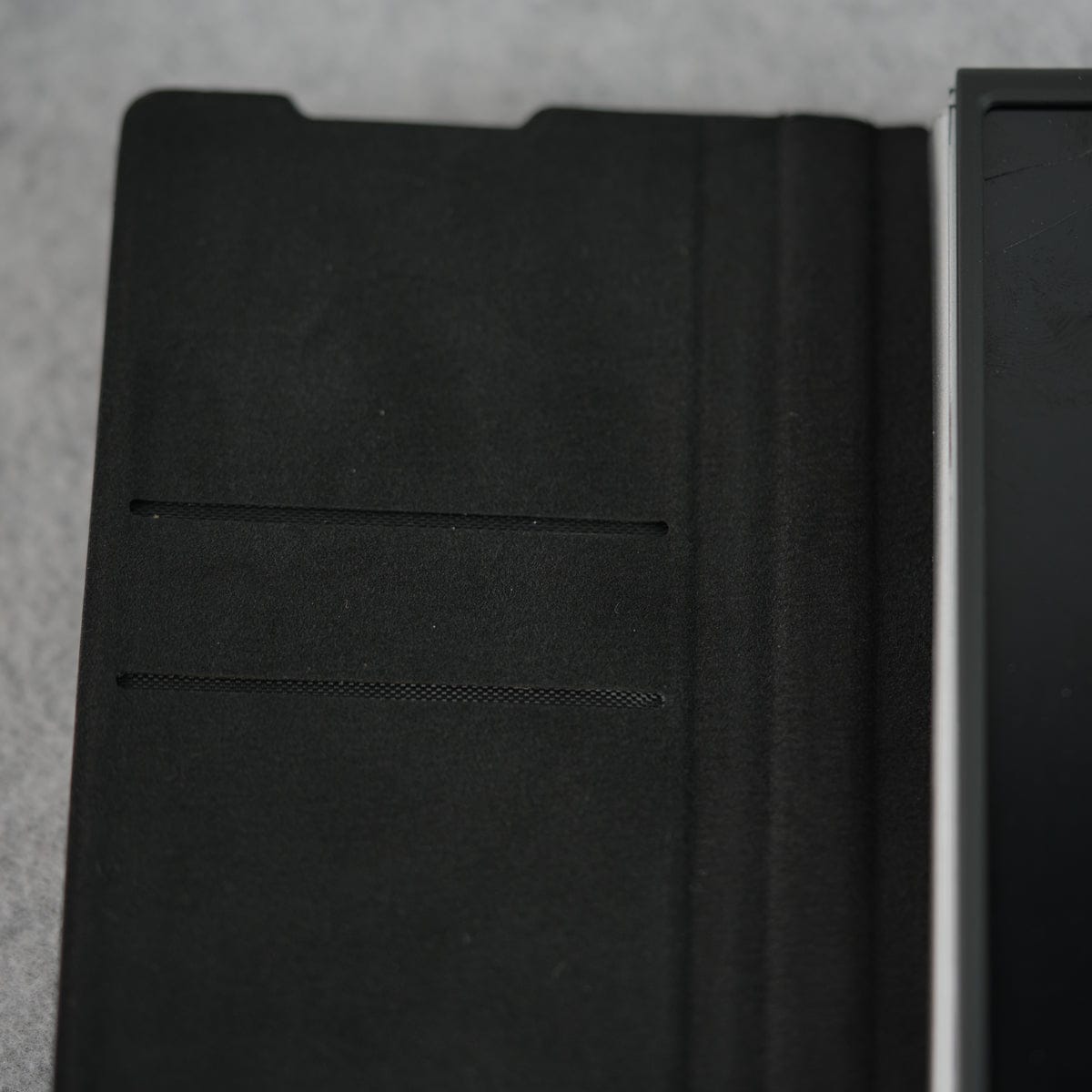Samsung Galaxy Z Fold 6 Premium Leather Textured Flip Case with Metal Kick Stand Cover