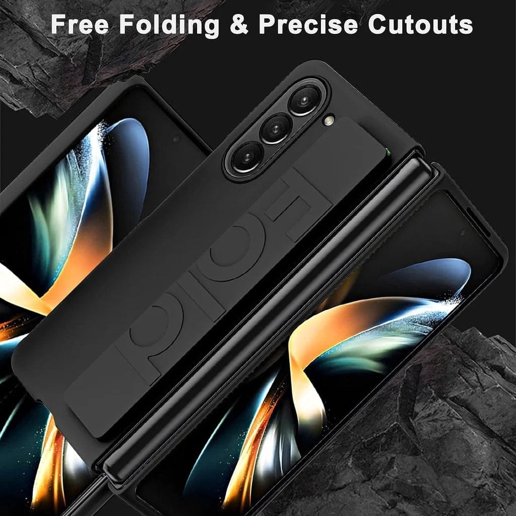 Samsung Galaxy Z Fold 6 Silk Hard Shell Strap Holder Case