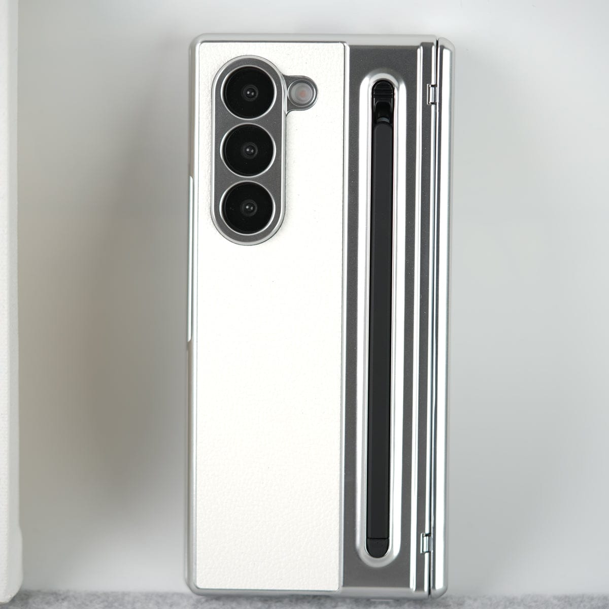 Samsung Galaxy Z Fold 7 Leather Plating front Glass Protection Hinge Case Folding Cover