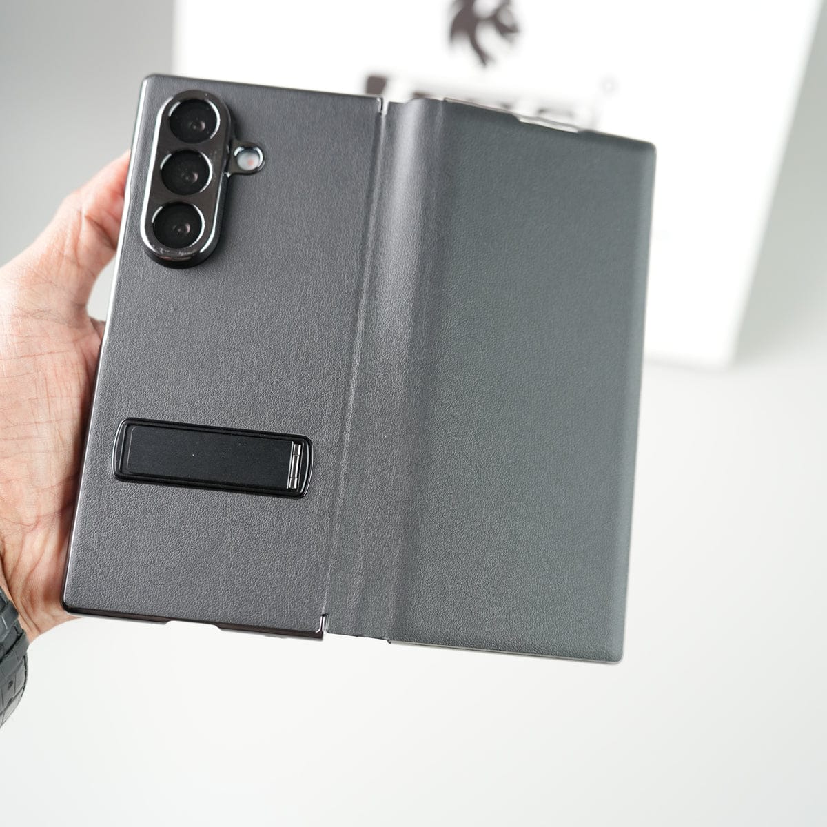 Samsung Galaxy Z Fold 7 Flip Cover with Kickstand | PU Leather Protective Case