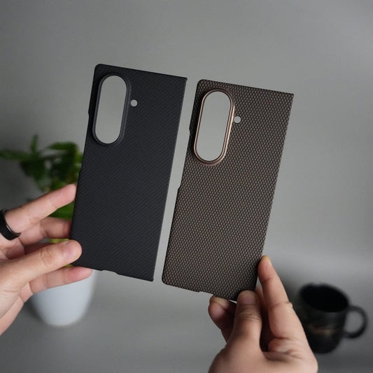 Galaxy Z Fold 7 Carbon Fiber Style Case | Ultra-Slim Matte Protective Back Cover | Premium Camera Ring Finish