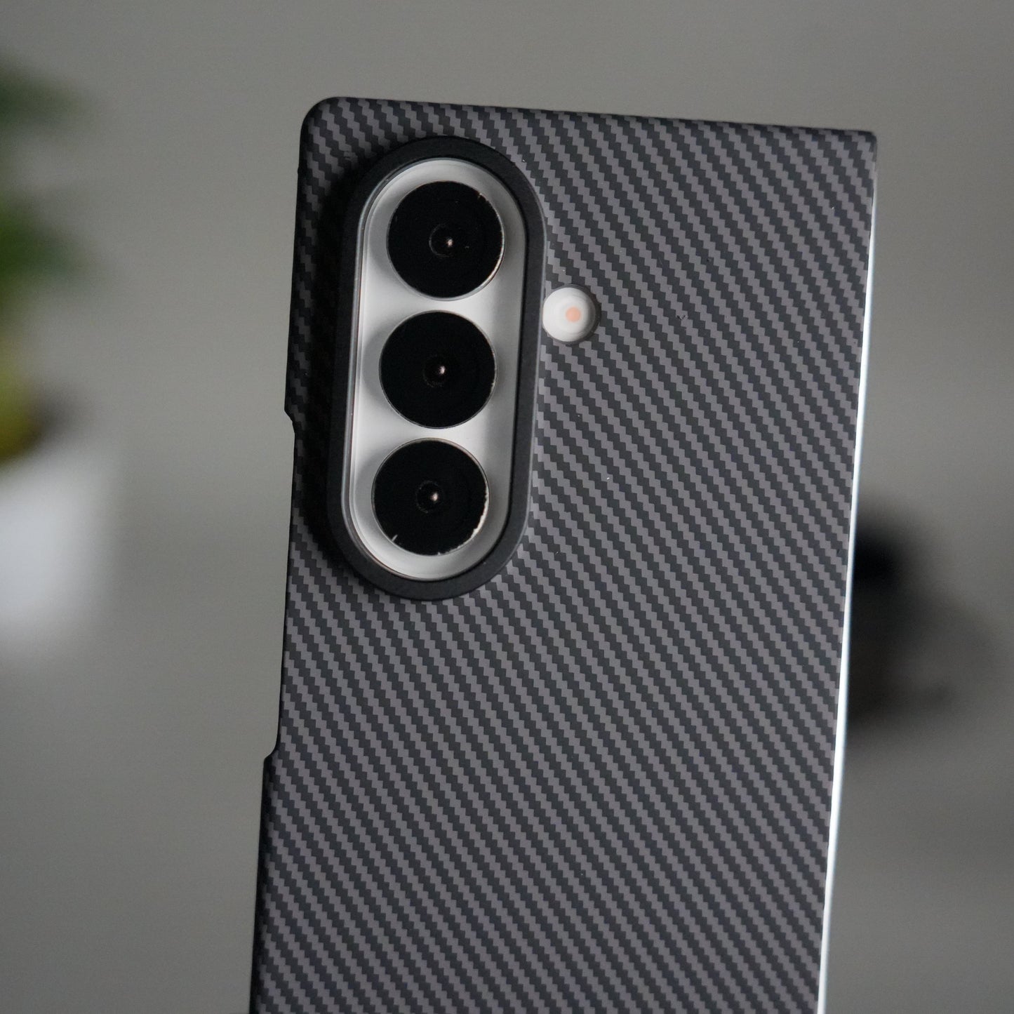 Galaxy Z Fold 7 Carbon Fiber Texture Back Case with Front Membrane | Ultra-Thin Protective Cover