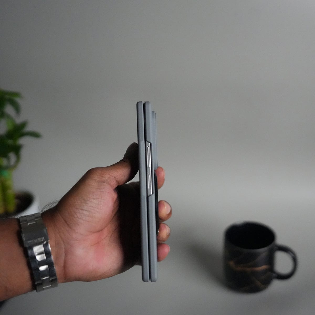 Galaxy Z Fold 7 Case | 360° Rotating Stand + Front Glass Cover