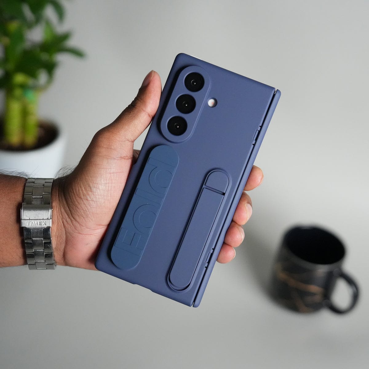 Galaxy Z Fold 6 Case with Front Glass and Kickstand
